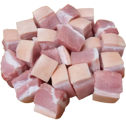 Pork menudo cut